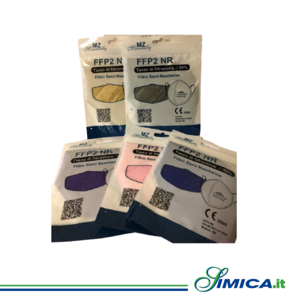 Mascherina FFP2 colori assortiti PZ.20