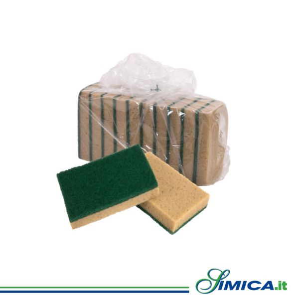 Spugna abrasiva giallo/verde PZ.10