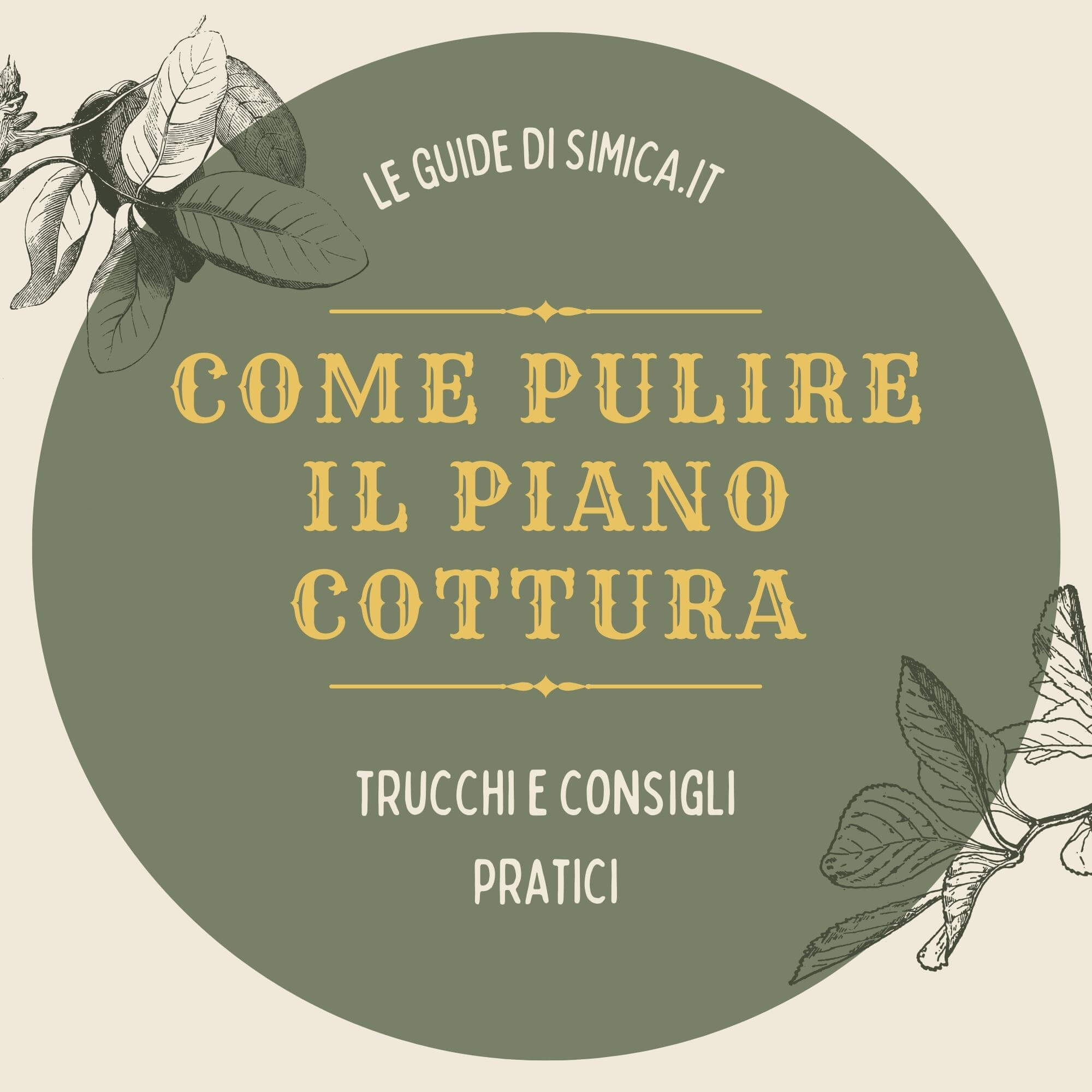 Come pulire piano cottura
