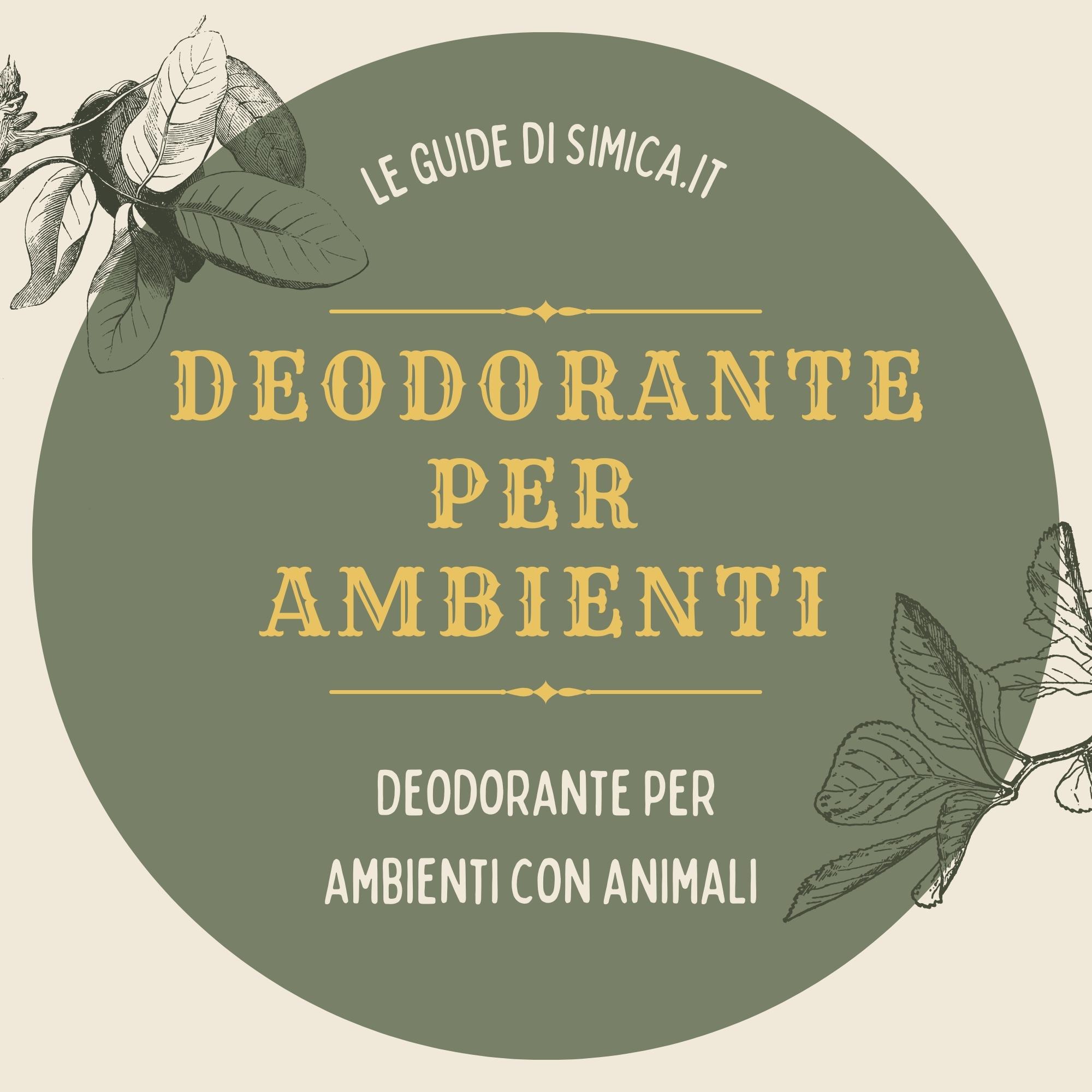 Deodorante per ambienti con animali